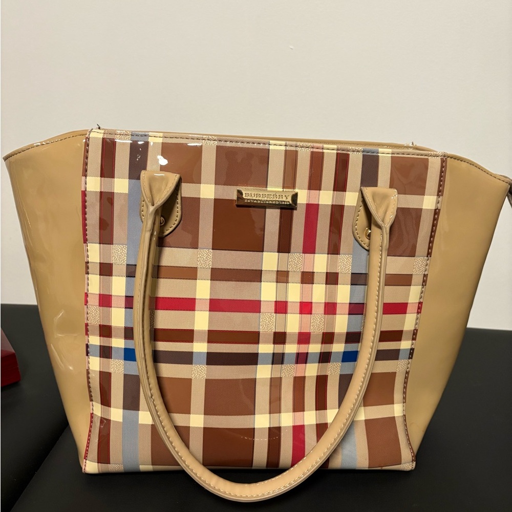 Burberry tote bag used